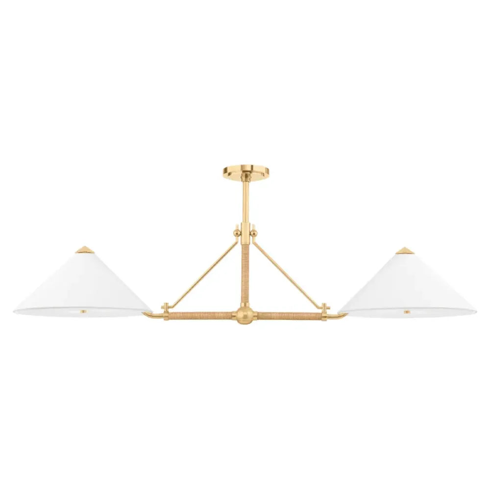 Hudson Valley Lighting - Williamsburg Island Pendant - 1057-AGB | Montreal Lighting & Hardware