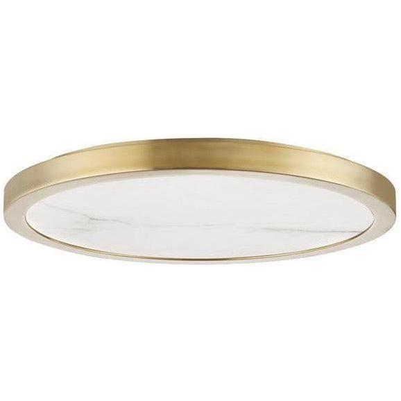 Hudson Valley Lighting - Woodhaven LED Flush Mount - 4318-AGB | Montreal Lighting & Hardware