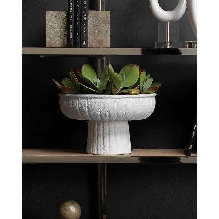 Jamie Young Company - Aegean Pedestal Bowl - 7AEGE-LGWH | Montreal Lighting & Hardware