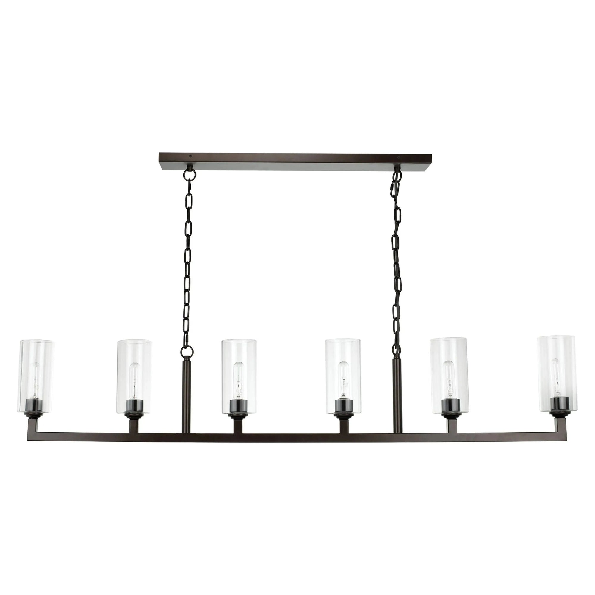 Jamie Young Company - Linear Chandelier - 5LINE6-OBCL | Montreal Lighting & Hardware