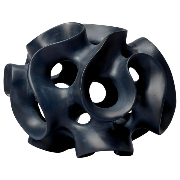 Sphère Ruban en Résine Noire