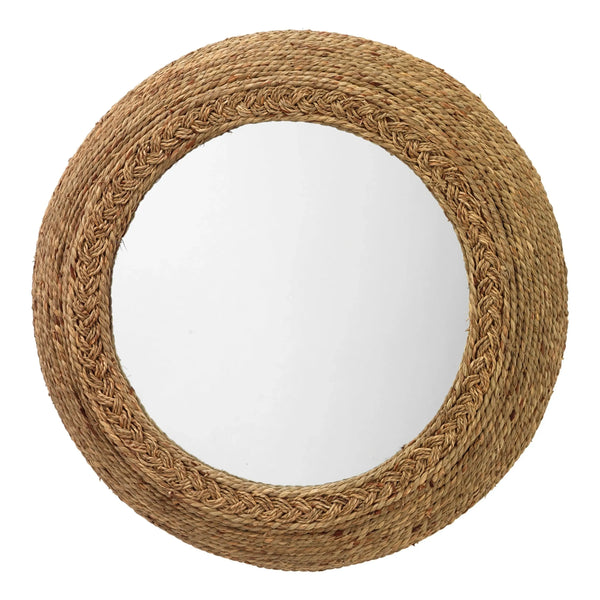 Miroir en jonc de mer