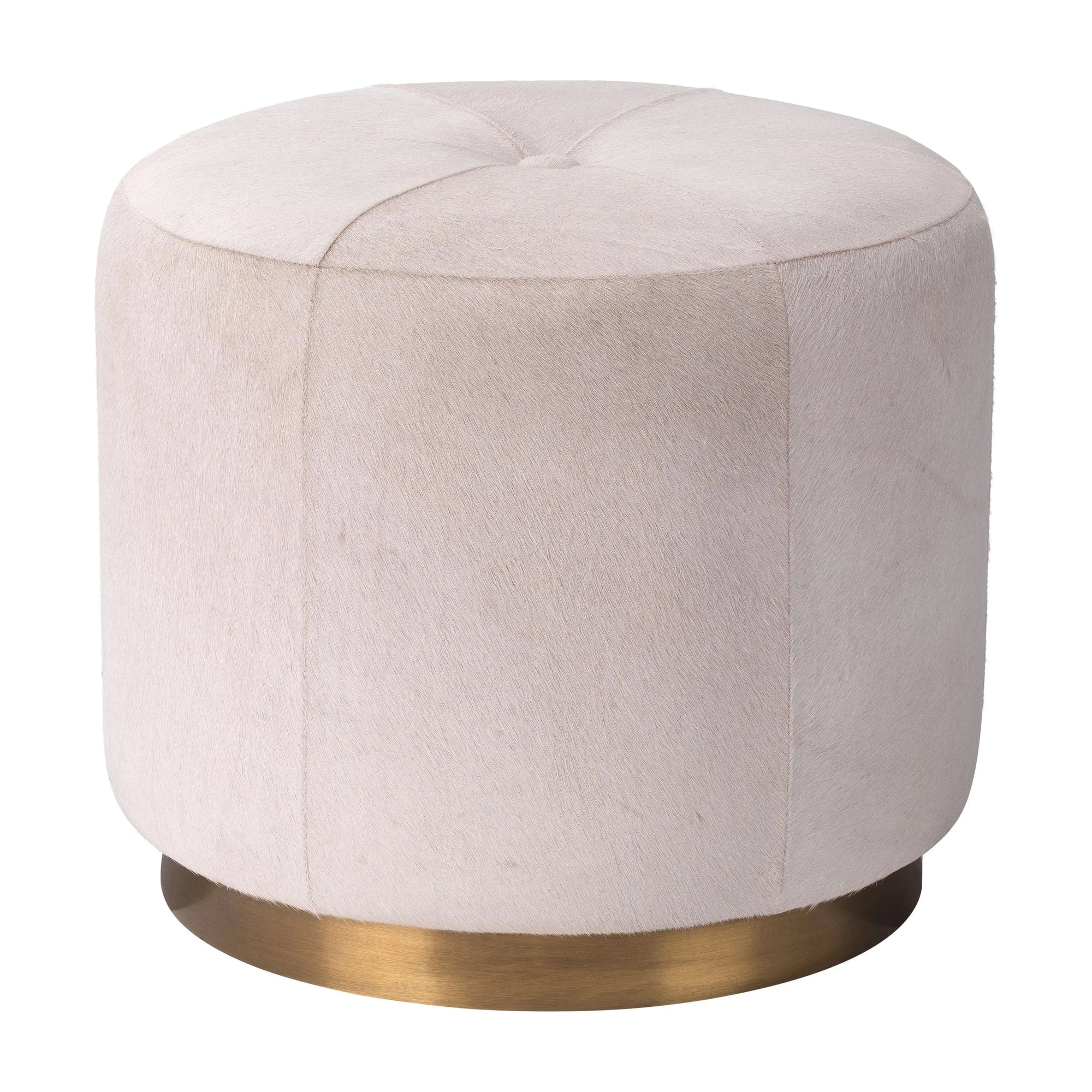 Jamie Young Company - Thackeray Round Pouf - 20THAC-SMES | Montreal Lighting & Hardware
