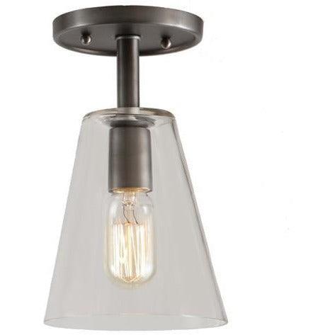 JVI Designs - Grand Central Glass Cone Flush Mount - 1301-18 G1 | Montreal Lighting & Hardware