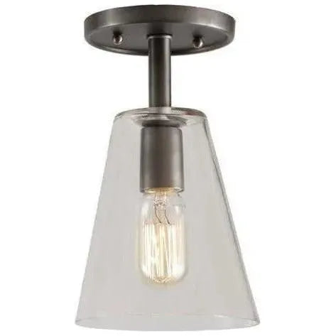 JVI Designs - Grand Central Glass Cone Flush Mount - 1301-18 G1 | Montreal Lighting & Hardware