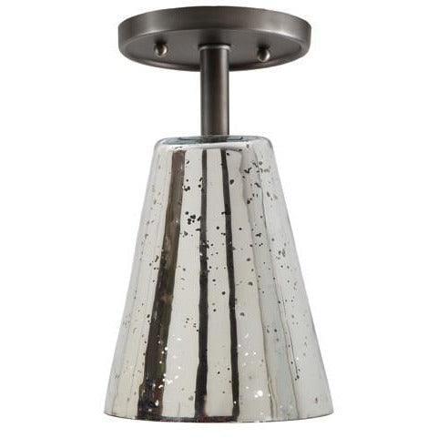 JVI Designs - Grand Central Glass Cone Flush Mount - 1301-18 G2-AM | Montreal Lighting & Hardware