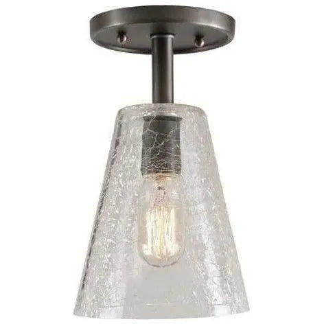 JVI Designs - Grand Central Glass Cone Flush Mount - 1301-18 G2-CK | Montreal Lighting & Hardware