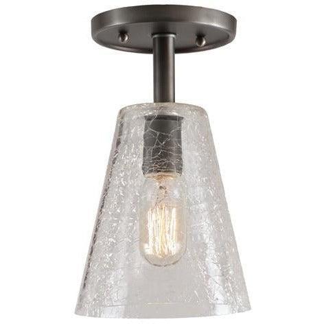 JVI Designs - Grand Central Glass Cone Flush Mount - 1301-18 G2-CK | Montreal Lighting & Hardware