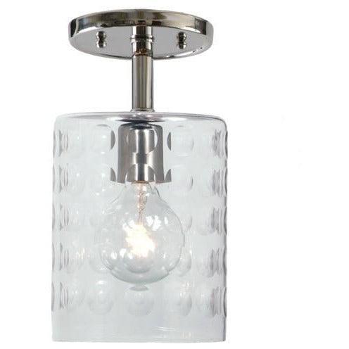 JVI Designs - Grand Central Hammered Glass Flush Mount - 1301-15 G10 | Montreal Lighting & Hardware