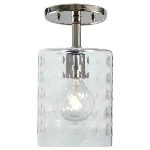 JVI Designs - Grand Central Hammered Glass Flush Mount - 1301-15 G10 | Montreal Lighting & Hardware