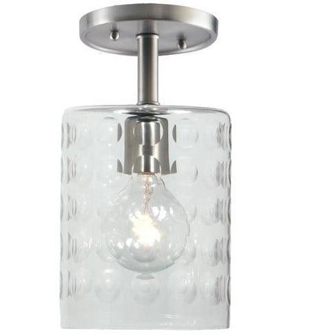 JVI Designs - Grand Central Hammered Glass Flush Mount - 1301-17 G10 | Montreal Lighting & Hardware