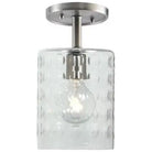 JVI Designs - Grand Central Hammered Glass Flush Mount - 1301-17 G10 | Montreal Lighting & Hardware