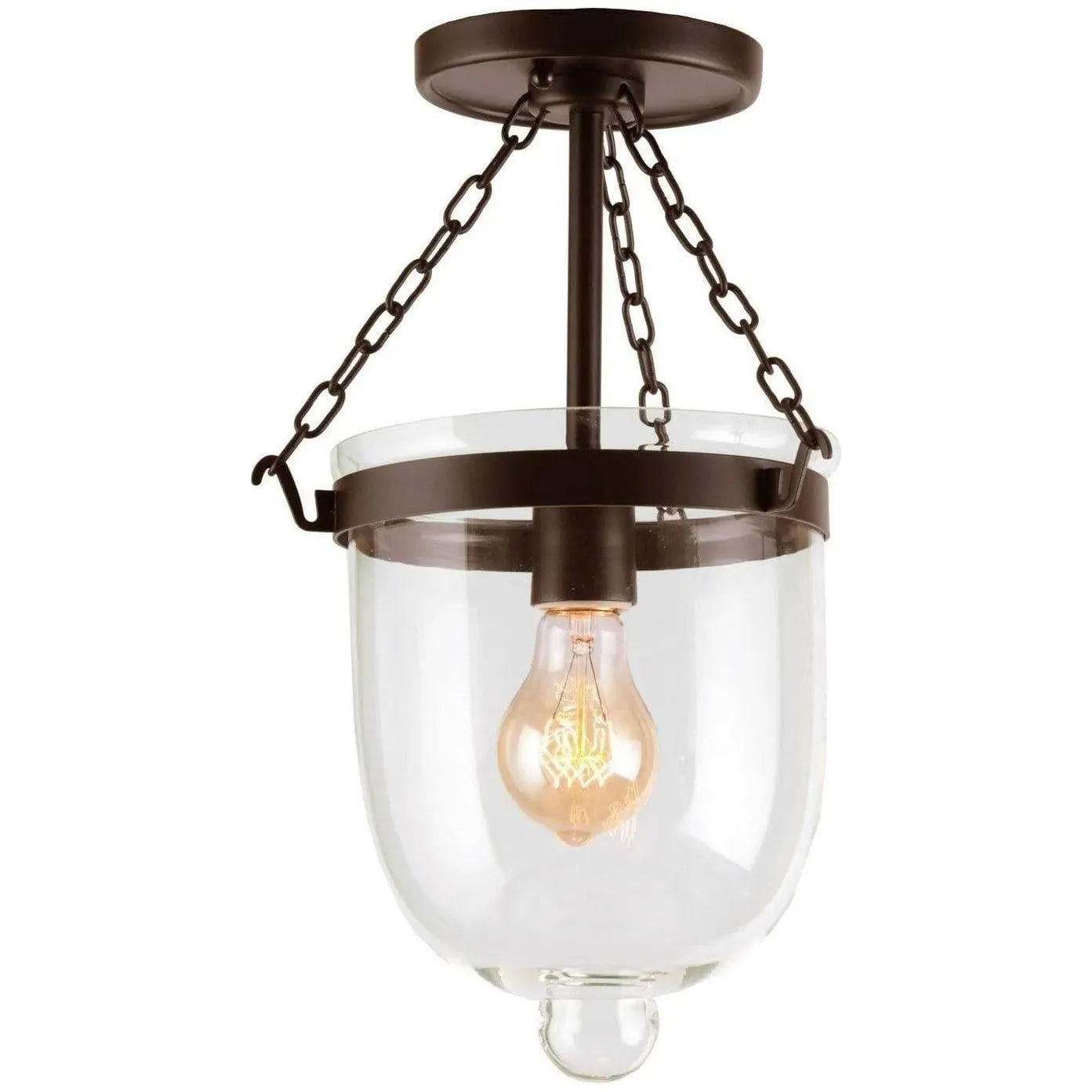 JVI Designs - Hundi One Light Semi Flush Mount - 1190-08 | Montreal Lighting & Hardware