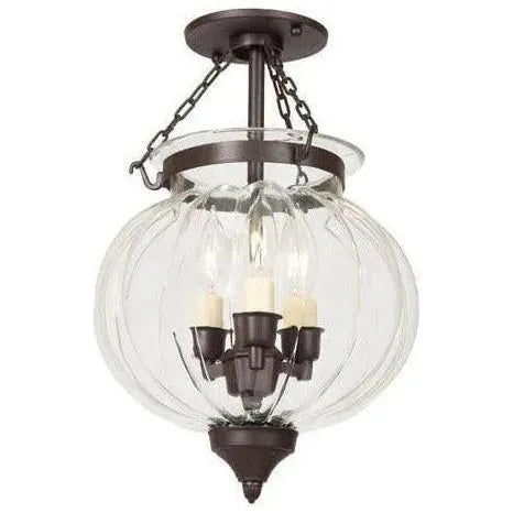 JVI Designs - Melon Semi Flush Mount - 1053-08 | Montreal Lighting & Hardware