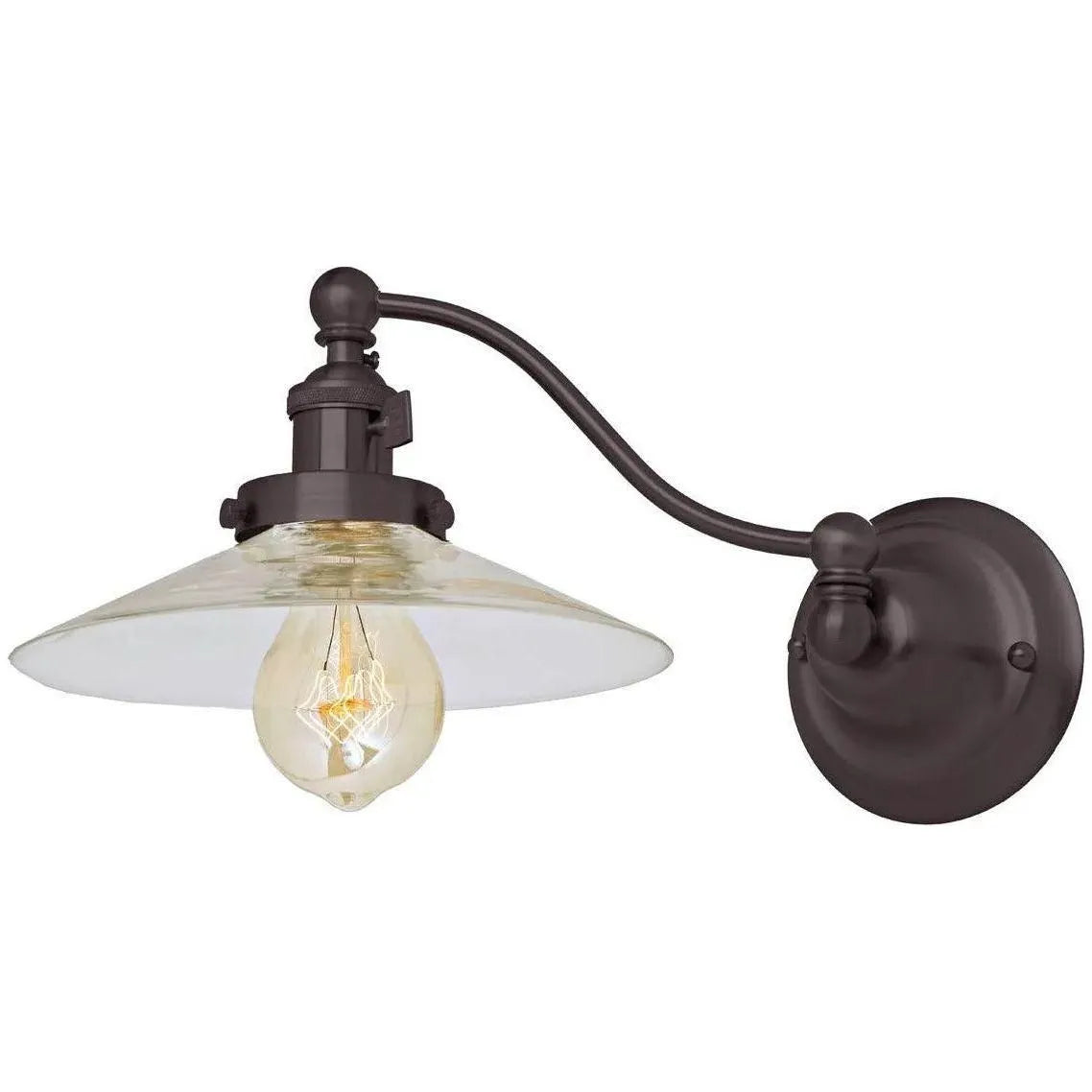 JVI Designs - Soho Ashbury Half Swing Wall Sconce - 1253-08 S1 | Montreal Lighting & Hardware