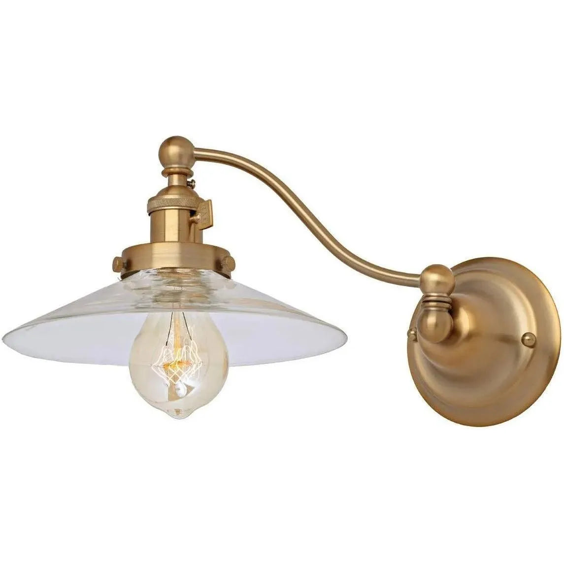 JVI Designs - Soho Ashbury Half Swing Wall Sconce - 1253-08 S1 | Montreal Lighting & Hardware