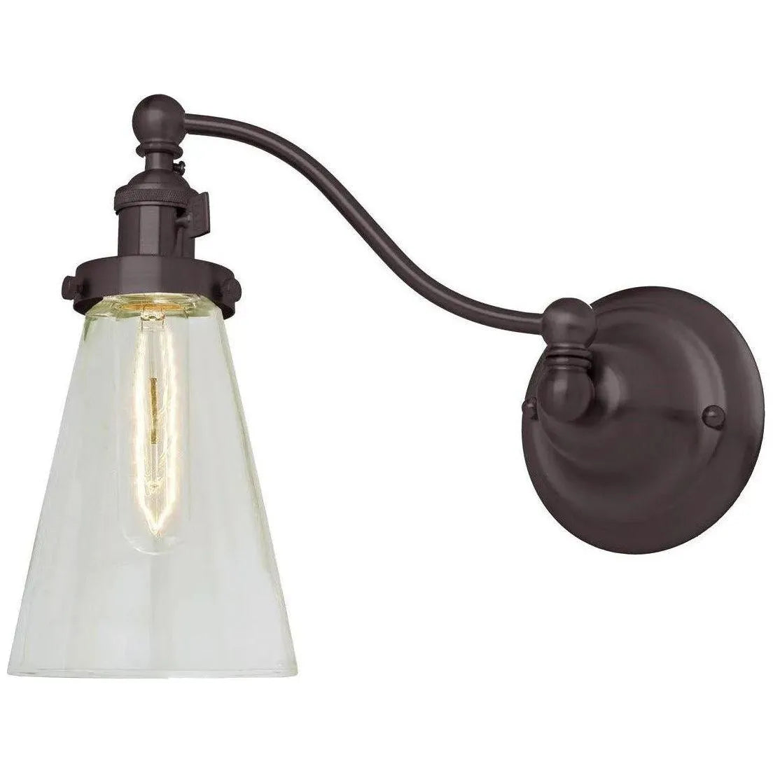 JVI Designs - Soho Barclay Half Swing Wall Sconce - 1253-08 S10 | Montreal Lighting & Hardware