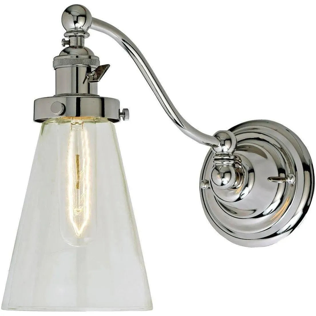 JVI Designs - Soho Barclay Half Swing Wall Sconce - 1253-15 S10 | Montreal Lighting & Hardware