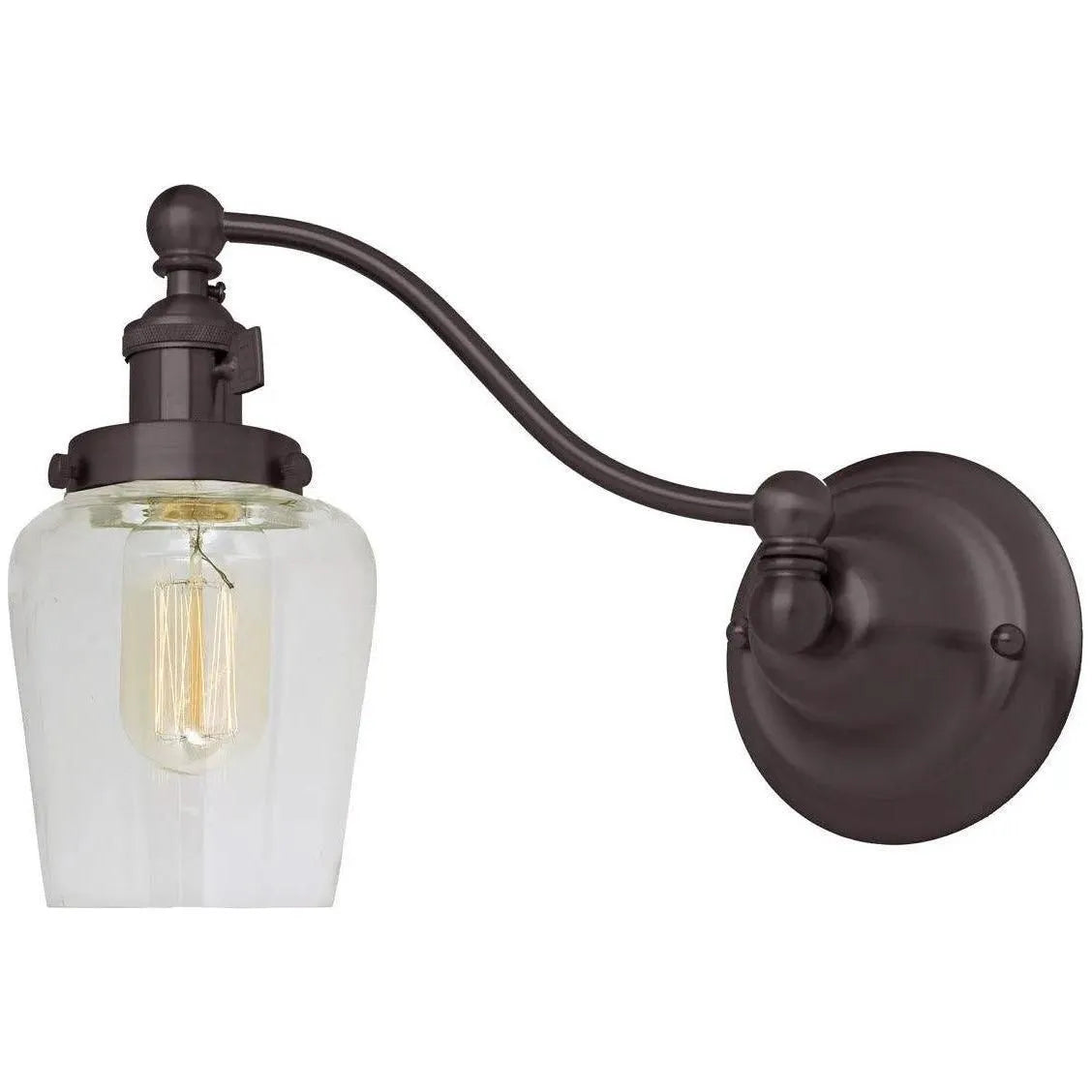 JVI Designs - Soho Liberty Half Swing Wall Sconce - 1253-08 S9 | Montreal Lighting & Hardware