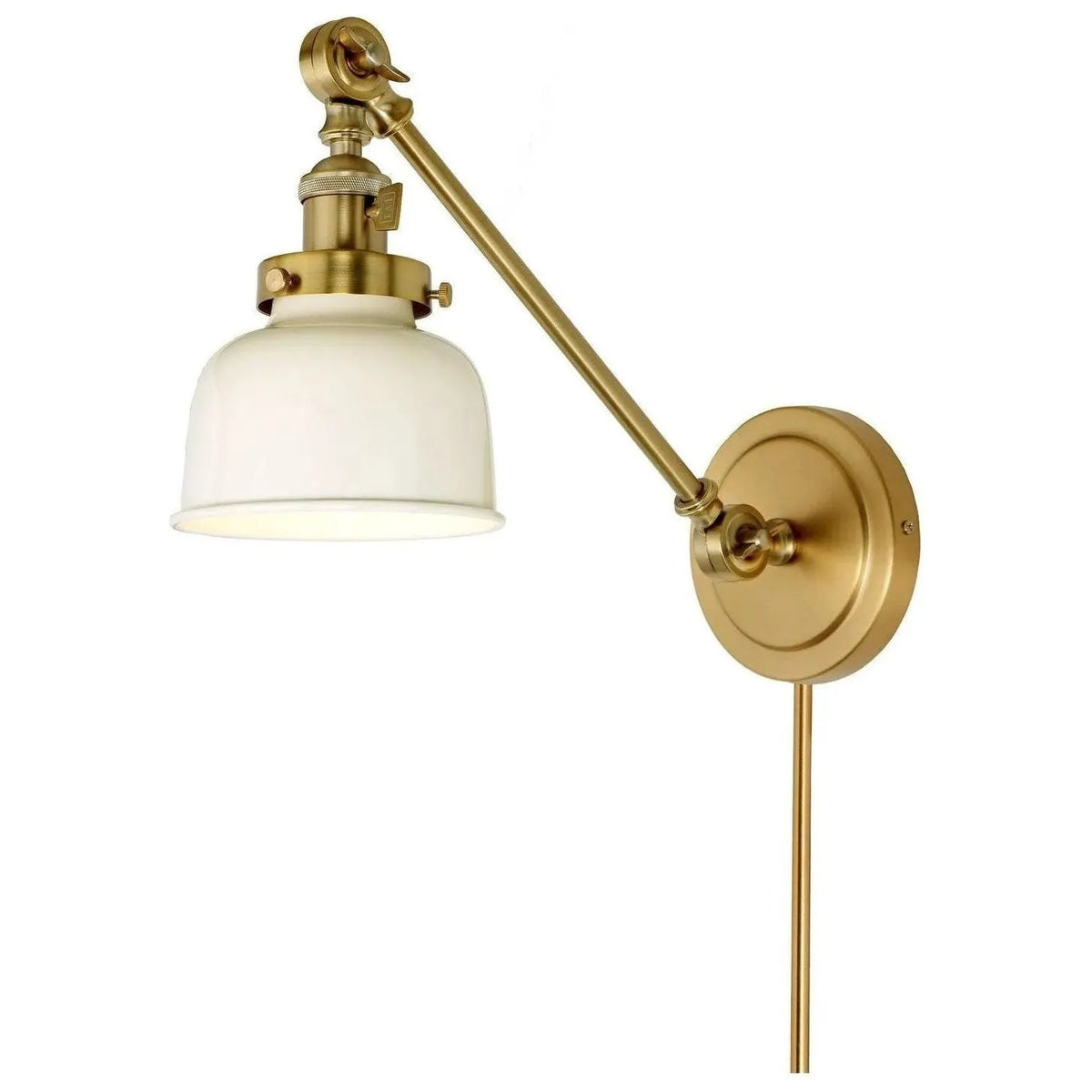 JVI Designs - Soho M2 Shade Double Swivel Wall Sconce - 1255-10 M2-IV | Montreal Lighting & Hardware