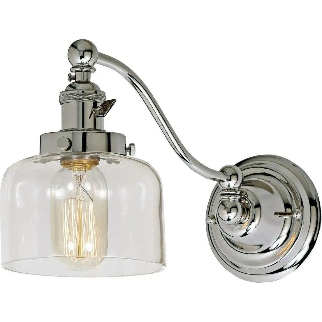 JVI Designs - Soho Shyra Half Swing Wall Sconce - 1253-15 S4 | Montreal Lighting & Hardware