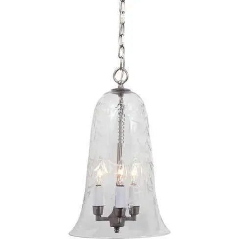 Cloche Sophia Fleur Verre Suspension