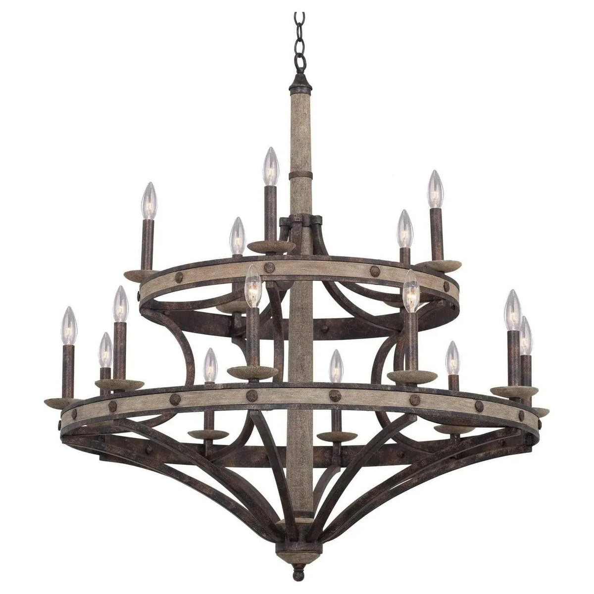 Kalco - Coronado 2-Tier Chandelier - 7040FG | Montreal Lighting & Hardware