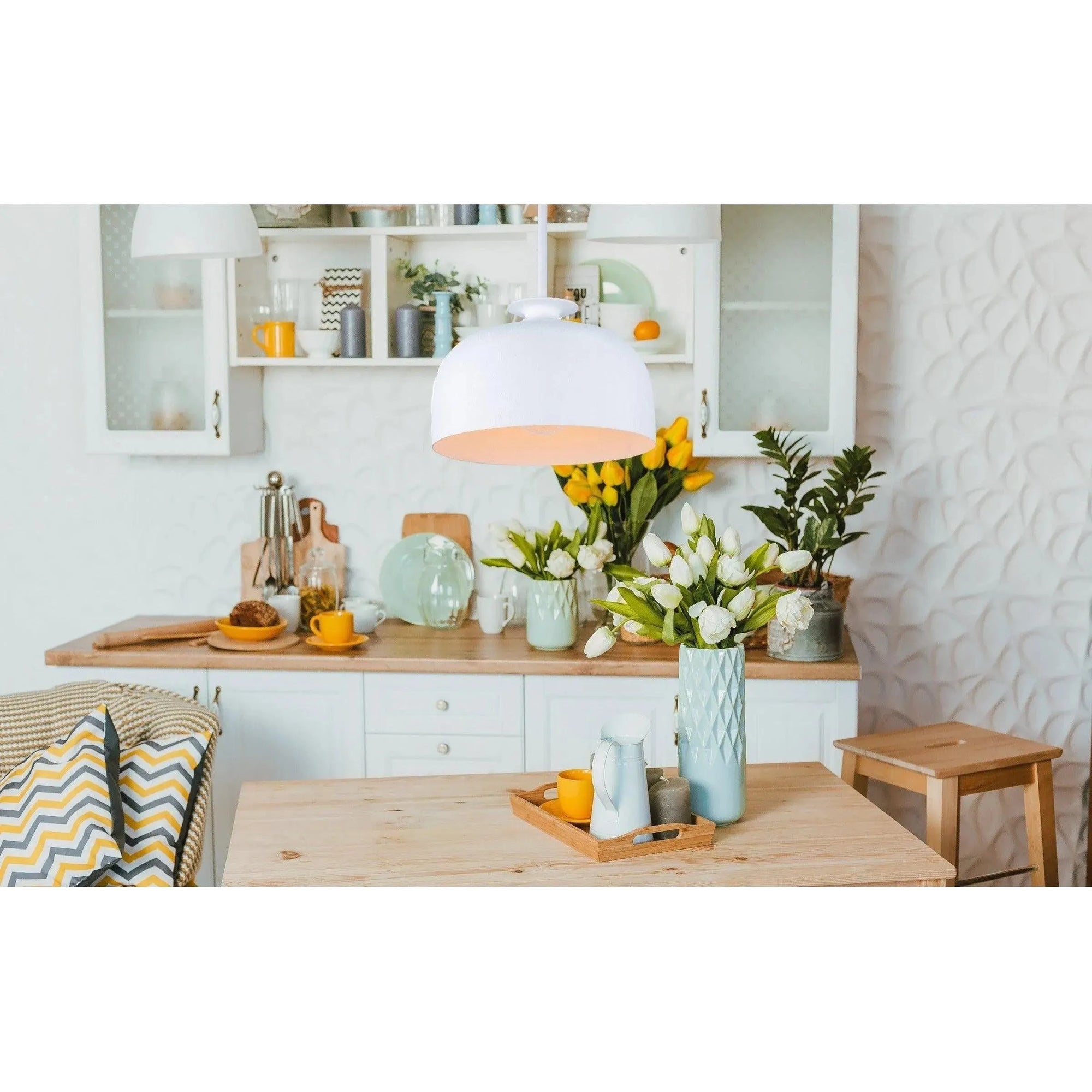 Kalco - Gabardine Mini Pendant - 520256MW | Montreal Lighting & Hardware