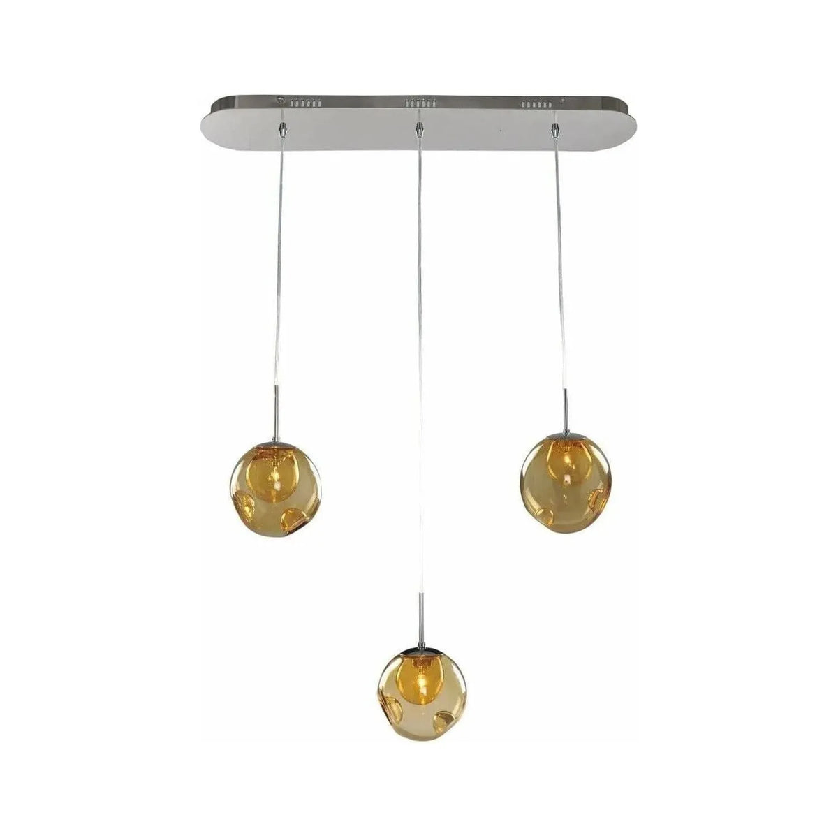 Kalco - Meteor Island Pendant - 309542CH/AMBER | Montreal Lighting & Hardware