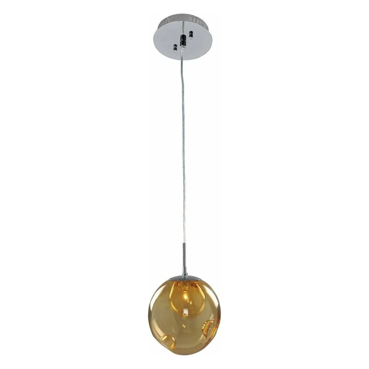 Kalco - Meteor Mini Pendant - 309510CH/AMBER | Montreal Lighting & Hardware