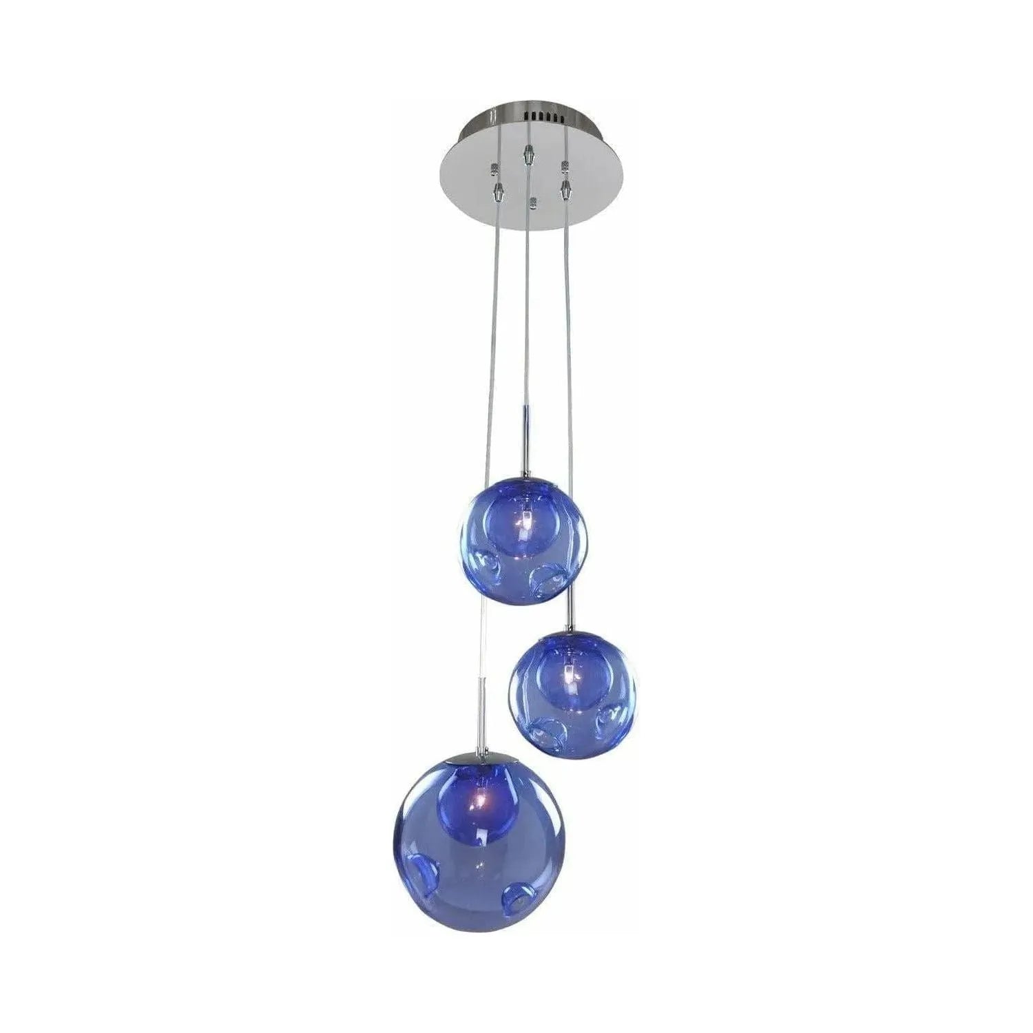 Kalco - Meteor Pendant - 309540CH/SAPPH | Montreal Lighting & Hardware