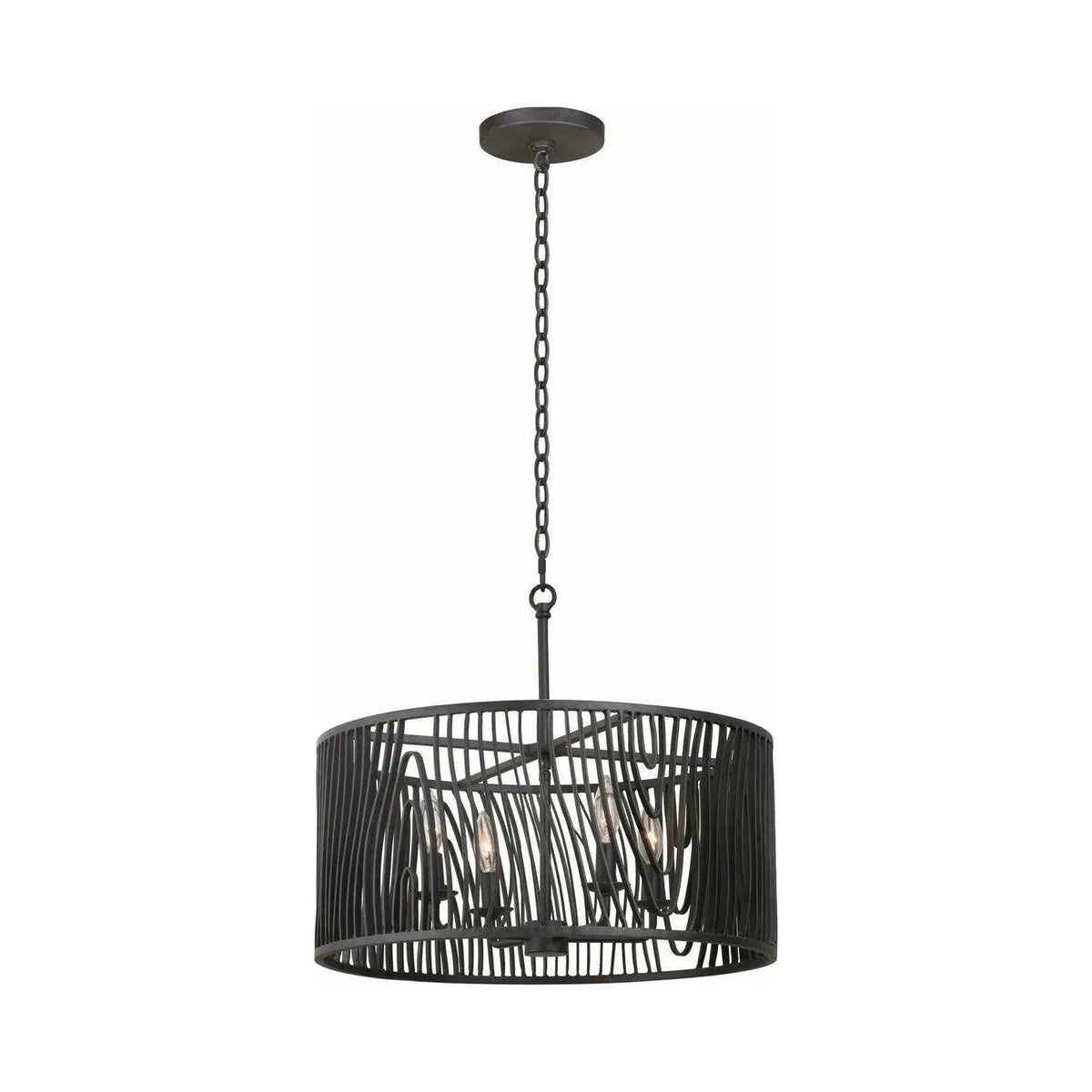 Kalco - Morre Convertible Pendant / Semi Flush - 507541BI | Montreal Lighting & Hardware