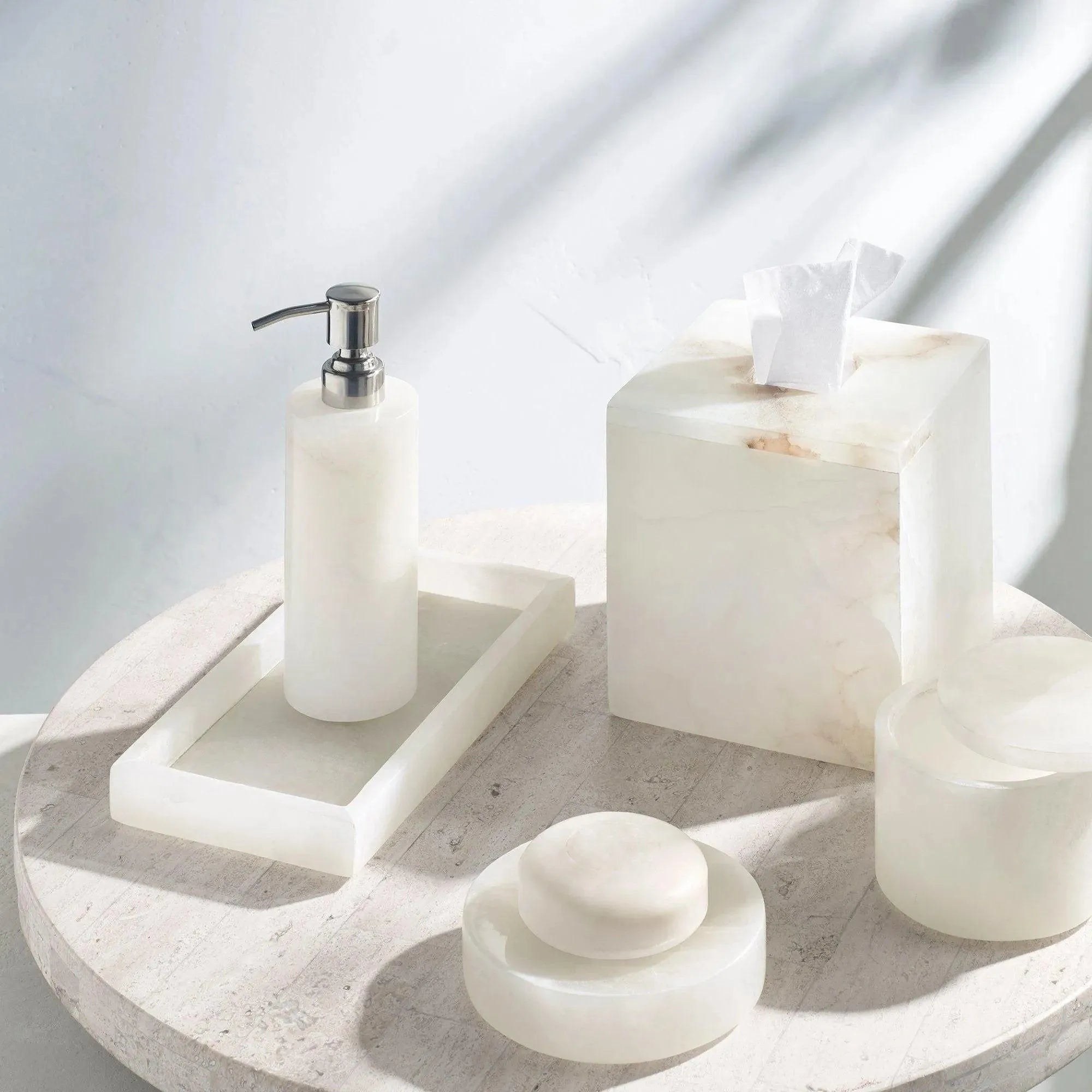 Kassatex - Alabaster Bath Accessories - ABR-LD | Montreal Lighting & Hardware