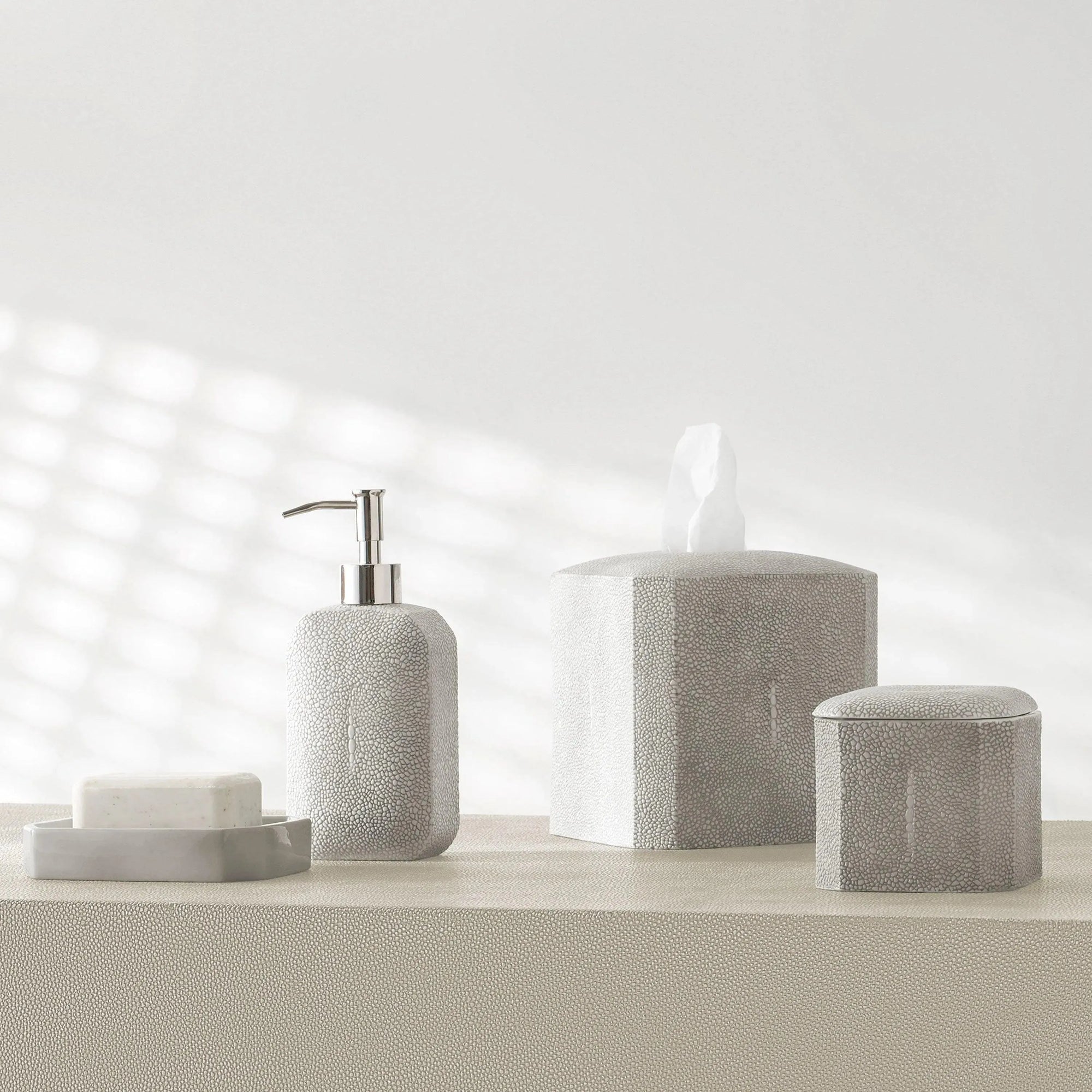 Kassatex - Shagreen Bath Accessories - ASG-LD-G | Montreal Lighting & Hardware