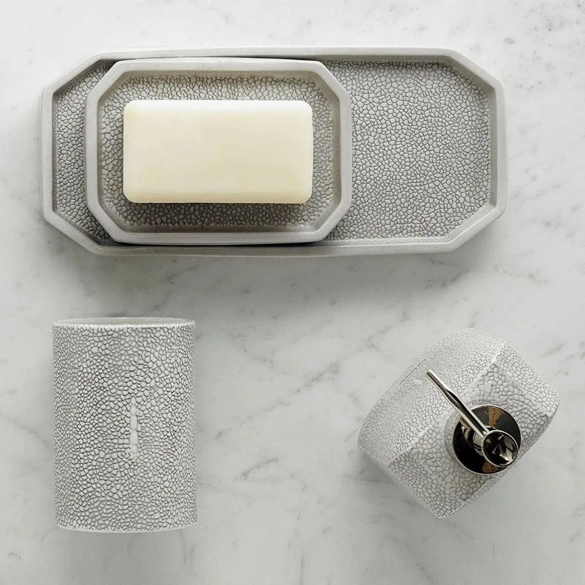 Kassatex - Shagreen Bath Accessories - ASG-LD-G | Montreal Lighting & Hardware