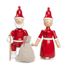 Figurine en bois de Mme Santa, Kay Bojesen 39480, rouge et blanche