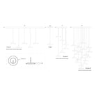 Koncept - Royyo LED 13-Light Pendant - RYP-C13-SW-CRM | Montreal Lighting & Hardware
