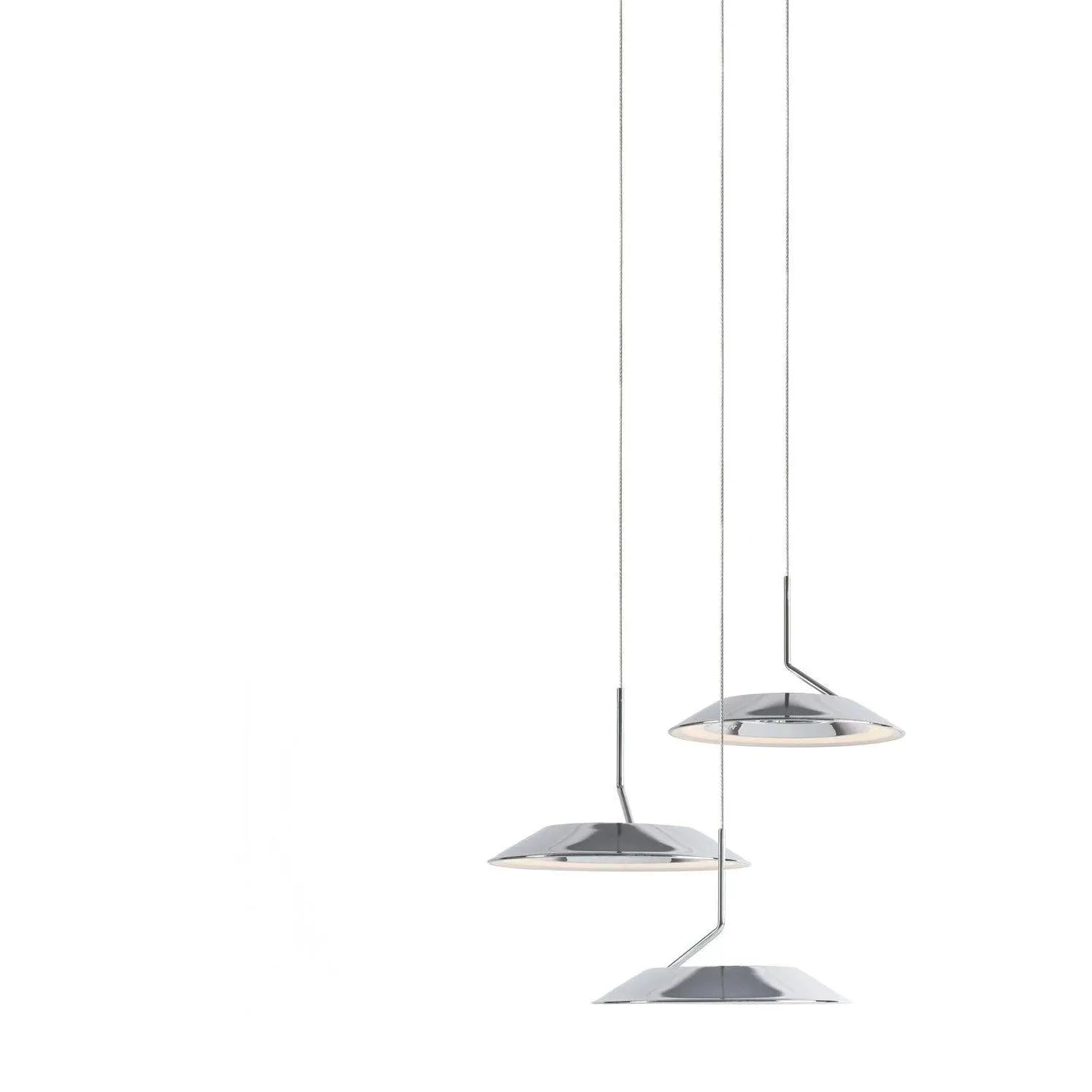 Koncept - Royyo LED 3-Light Pendant - RYP-C3-SW-CRM | Montreal Lighting & Hardware