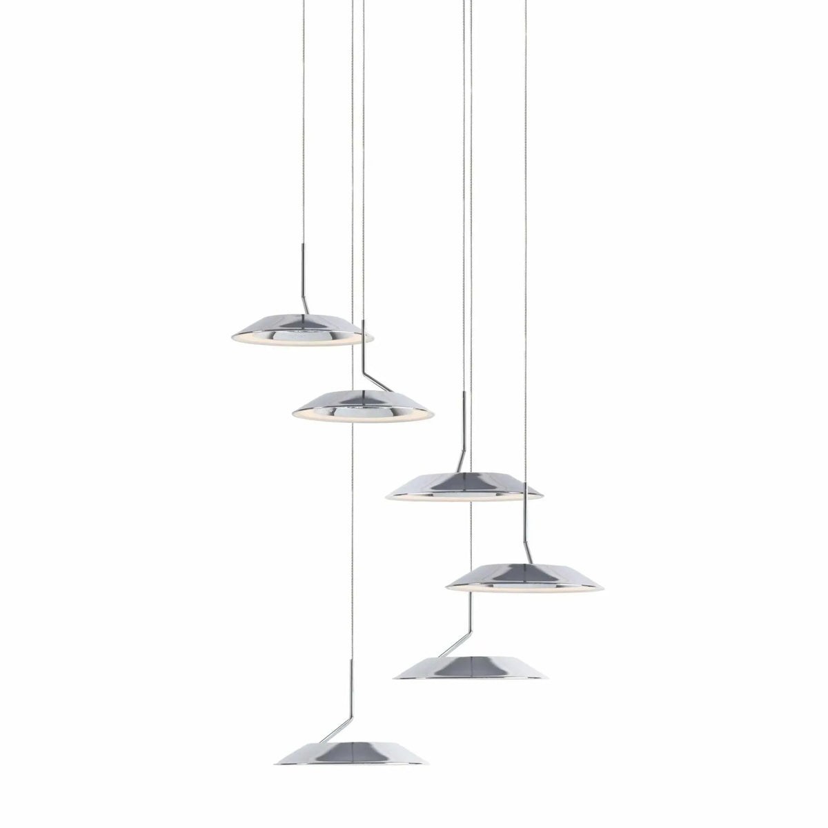 Koncept - Royyo LED 6-Light Pendant - RYP-C6-SW-CRM | Montreal Lighting & Hardware