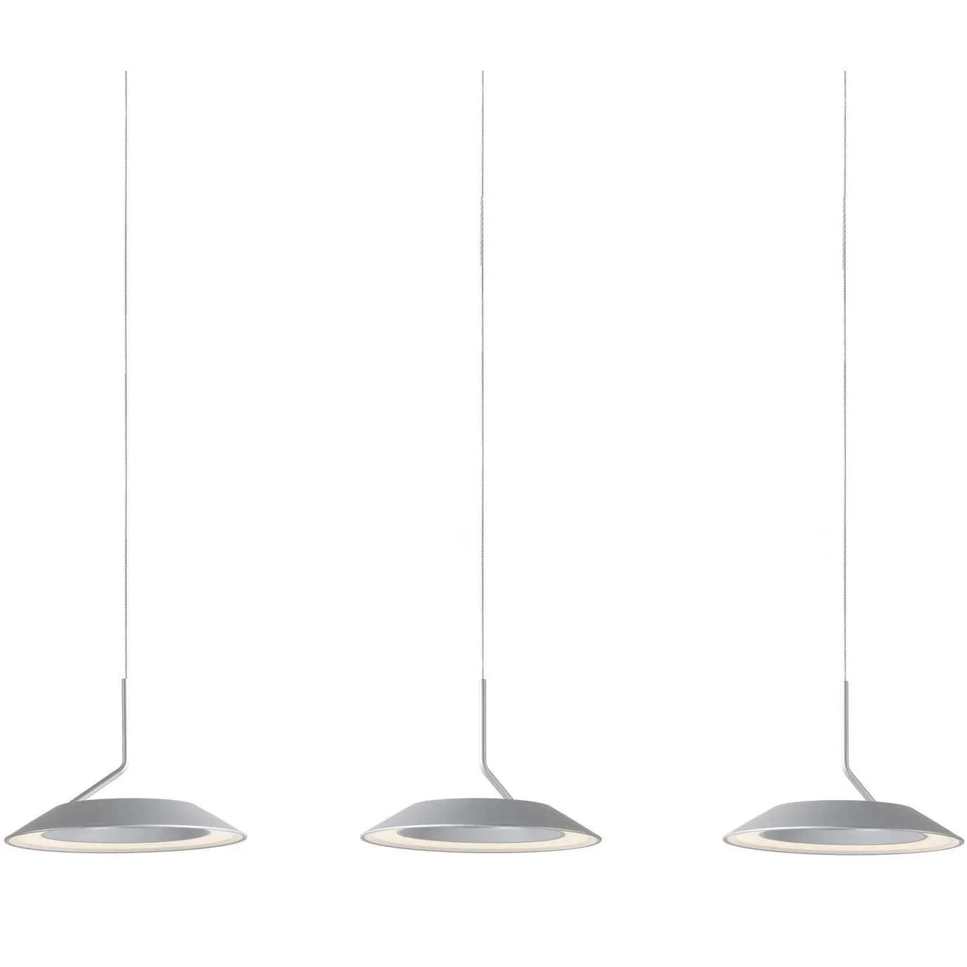 Koncept - Royyo LED Three Light Linear Suspension - RYP-L3-SW-SIL | Montreal Lighting & Hardware