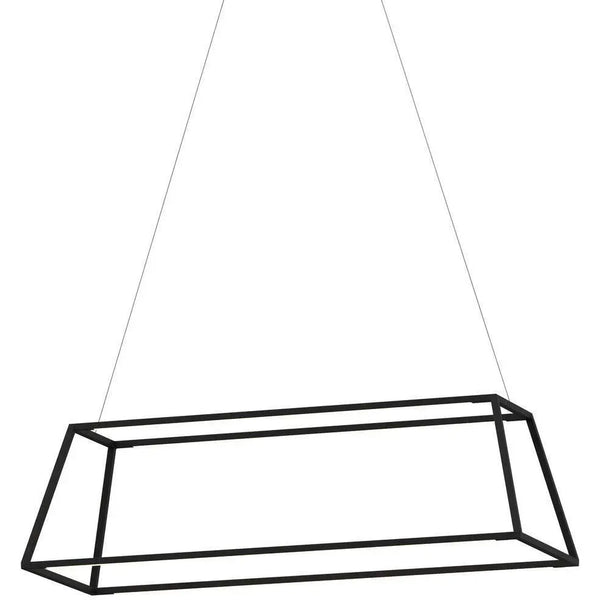 Z-Bar Rise Rectangle 38-Inch LED Pendant