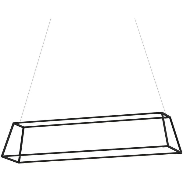 Z-Bar Rise Rectangle 54-Inch LED Pendant