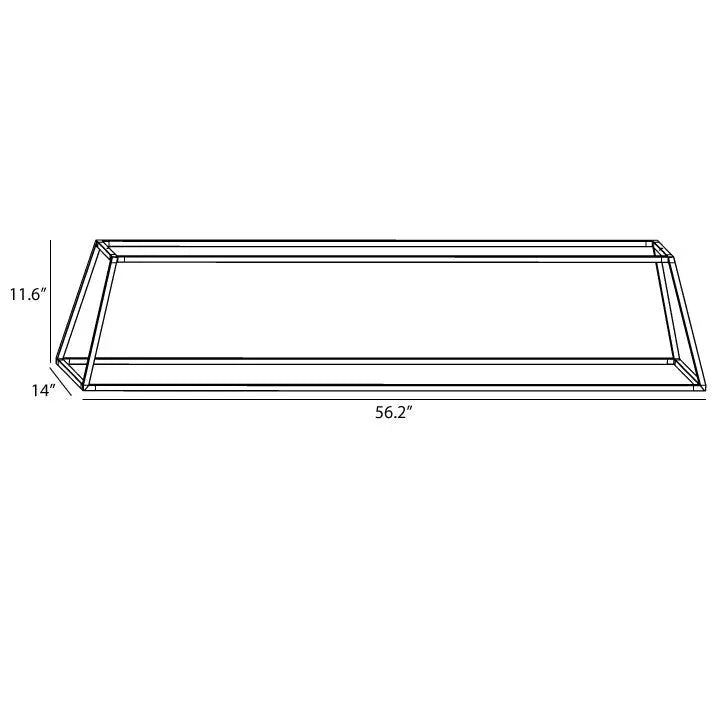 Koncept - Z-Bar Rise Rectangle 54-Inch LED Pendant - ZBP-54-RR-SW-MTB-CNP | Montreal Lighting & Hardware