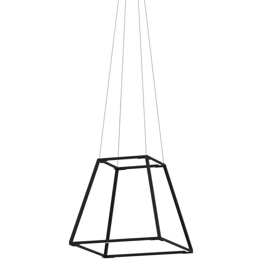 Koncept - Z-Bar Rise Square 16-Inch LED Pendant - ZBP-16-RS-SW-MTB-CNP | Montreal Lighting & Hardware