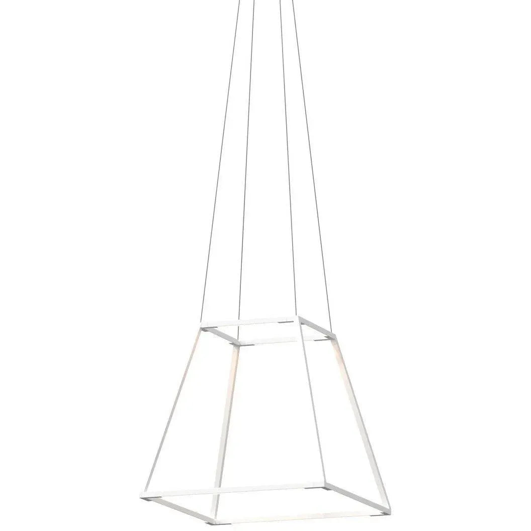Koncept - Z-Bar Rise Square 16-Inch LED Pendant - ZBP-16-RS-SW-MWT-CNP | Montreal Lighting & Hardware