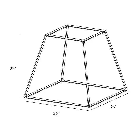 Koncept - Z-Bar Rise Square 24-Inch LED Pendant - ZBP-24-RS-SW-MTB-CNP | Montreal Lighting & Hardware