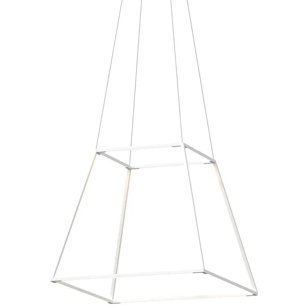 Koncept - Z-Bar Rise Square 24-Inch LED Pendant - ZBP-24-RS-SW-MWT-CNP | Montreal Lighting & Hardware
