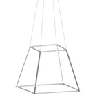 Koncept - Z-Bar Rise Square 24-Inch LED Pendant - ZBP-24-RS-SW-SIL-CNP | Montreal Lighting & Hardware