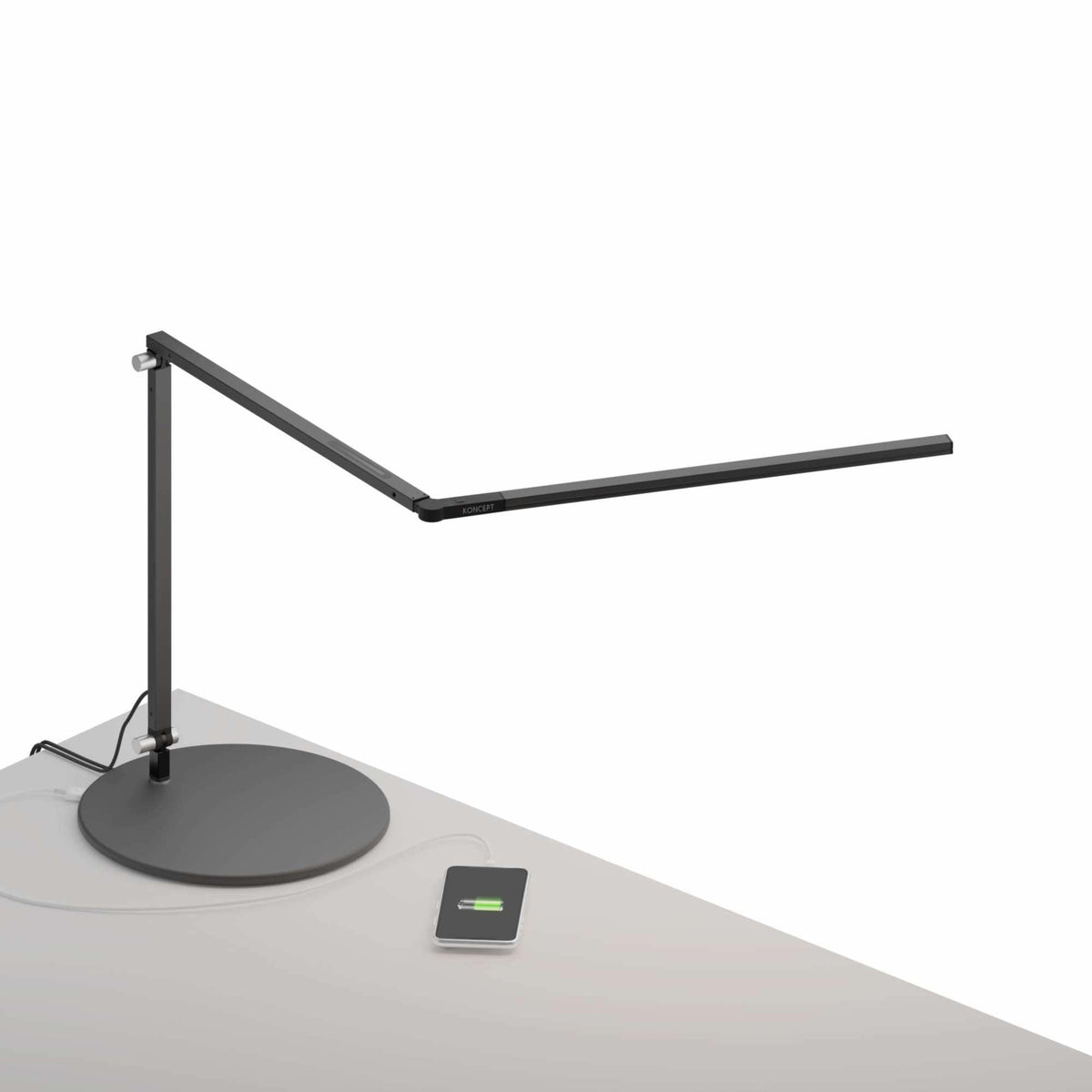 Koncept - Z-Bar Slim LED Desk Lamp - AR3200-CD-MBK-USB | Montreal Lighting & Hardware