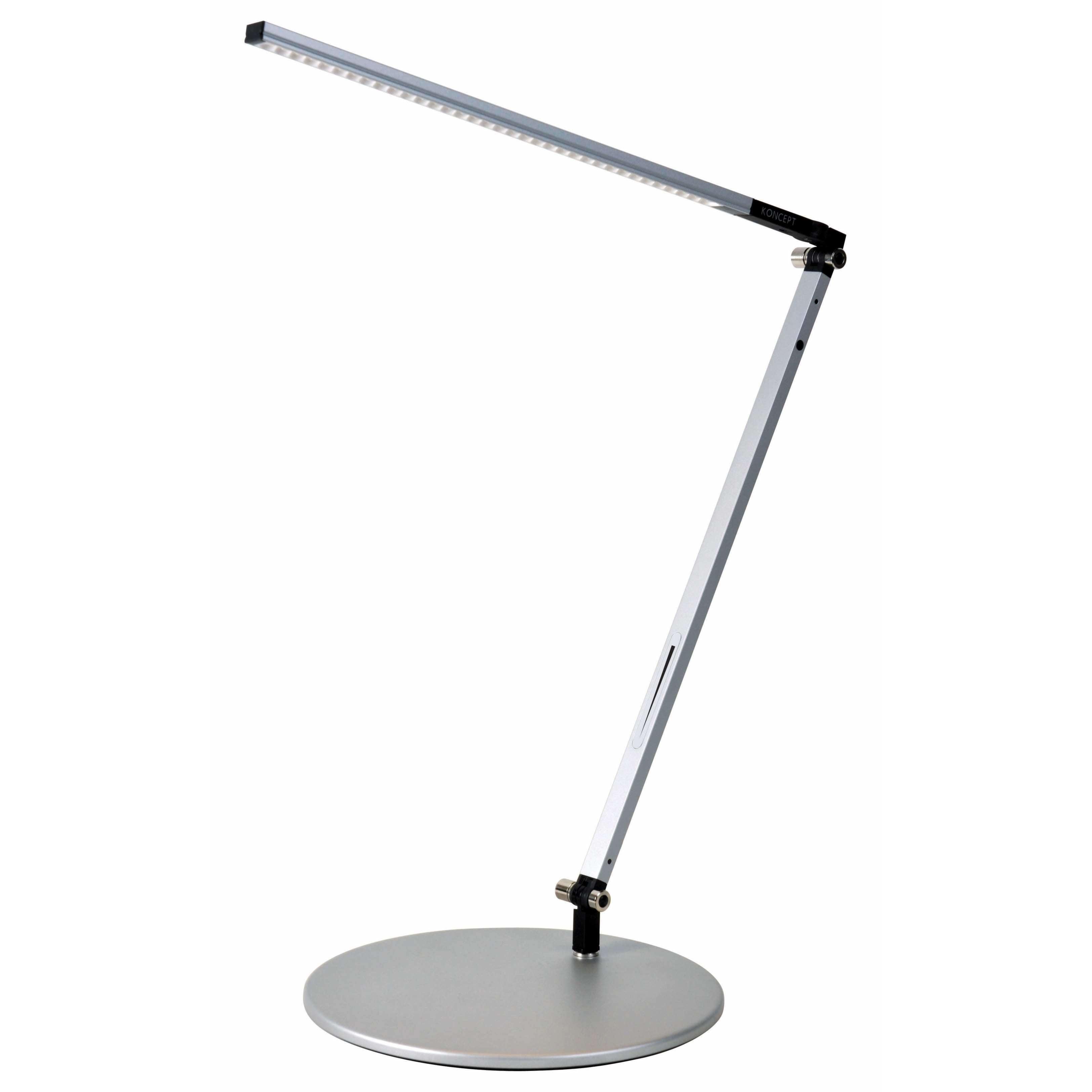 Koncept - Z-Bar Solo LED Desk Lamp - AR1000-CD-SIL-DSK | Montreal Lighting & Hardware